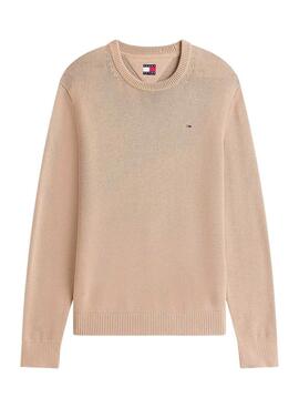 Maillot Tommy Jeans basique beige pour homme