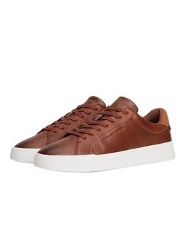 Chaussures Tommy Hilfiger Court marron pour homme