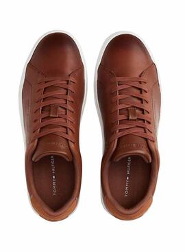 Chaussures Tommy Hilfiger Court marron pour homme