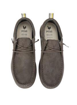 Chaussures Walkin Pitas Texas grises pour hommes