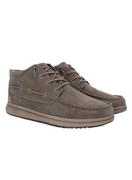 Bottines Walkin Pitas Timor en daim gris pour homme.