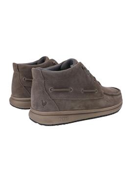 Bottines Walkin Pitas Timor en daim gris pour homme.