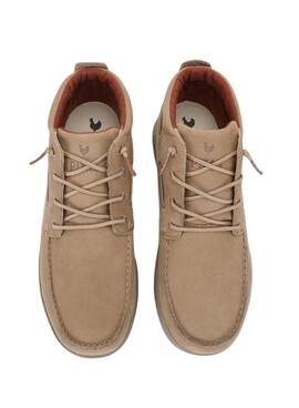 Bottines Walkin Pitas Timor beige pour homme.