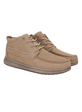 Bottines Walkin Pitas Timor beige pour homme.