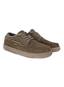 Chaussures de marche vertes Dakota Pitas pour homme