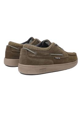 Chaussures de marche vertes Dakota Pitas pour homme