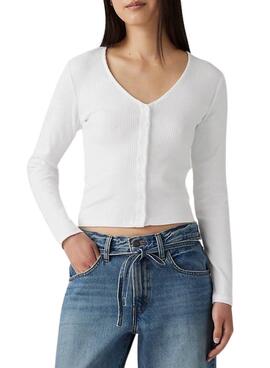 Veste Levi's Muse blanche pour femme.