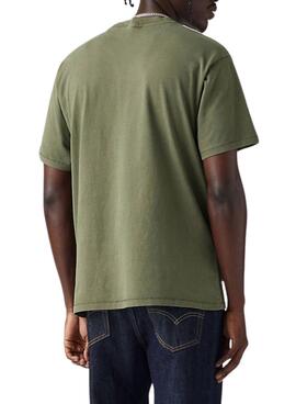 Chemise Levis Vintage Tab verte pour homme