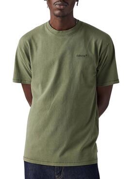 Chemise Levis Vintage Tab verte pour homme
