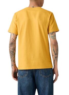 T-shirt basique Levi's jaune pour homme