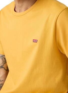 T-shirt basique Levi's jaune pour homme