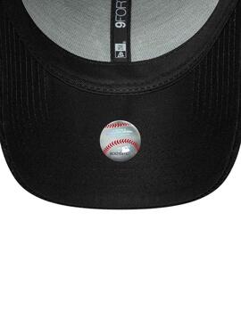 Casquette New Era League Cord 9FORTY noire pour femme