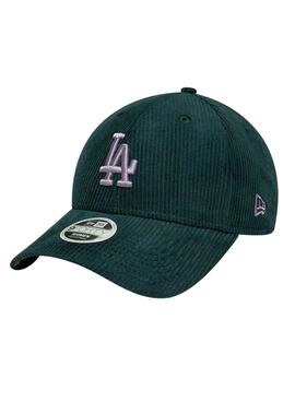 Casquette New Era Cord LA verte pour femme