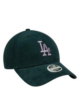 Casquette New Era Cord LA verte pour femme