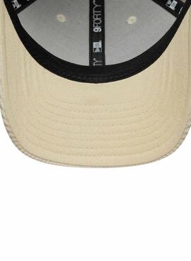 Casquette New Era Cord beige LA pour femme