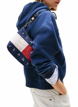 Sac à main en denim Tommy Jeans Archive pour femme