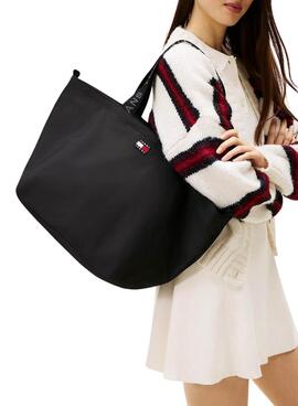 Sac à main Tommy Jeans Tote noir pour femme