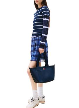 Sac Tommy Jeans Mini Tote bleu marine pour femme