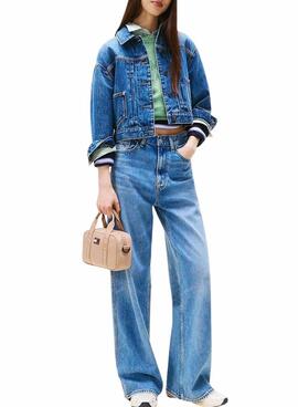 Sac Tommy Jeans Daily Crossover beige pour femme