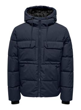 Veste matelassée Only and Sons Selijah noire pour homme