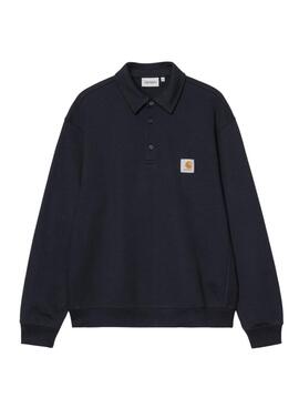 Sweatshirt Carhartt Polo bleu marine pour homme