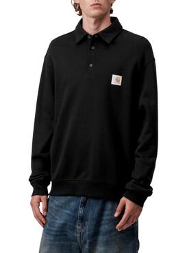 Sweat à capuche Carhartt Polo noir pour homme.