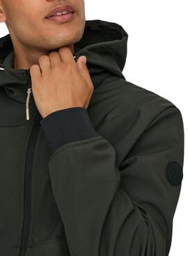 Veste de chasse Only and Sons Bowie noire pour homme