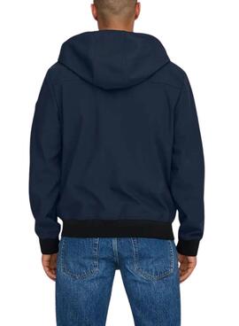 Veste de chasse Only and Sons Bowie bleu marine pour homme.