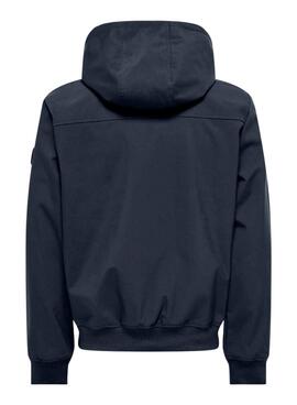 Veste de chasse Only and Sons Bowie bleu marine pour homme.