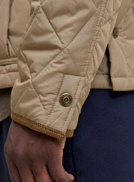 Veste Jack and Jones Blubryan beige pour homme.