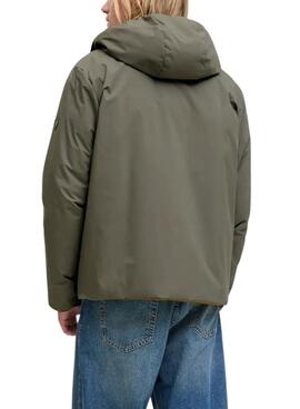 Veste Jack and Jones Brook réversible verte pour homme