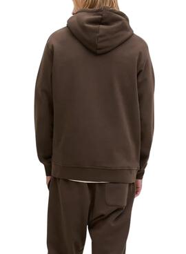 Sweatshirt Jack and Jones Soho marron pour homme.