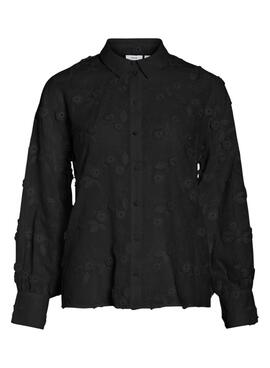 Chemise Vila Visimone noire pour femme