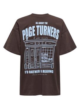 T-shirt Only Vivvi marron pour femme