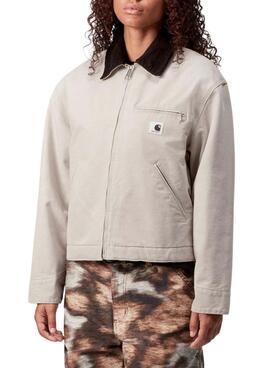 Veste de chasse Carhartt Detroit beige pour femme.