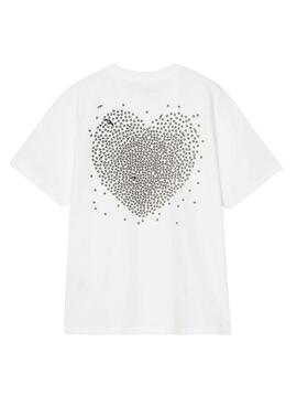 T-shirt Carhartt Heart blanc pour femme.