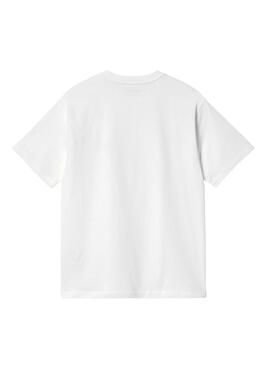 T-shirt Carhartt American Script blanc pour femme.