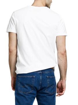 T-Shirt Jack et Jones Comace Blanc pour Homme