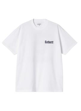 Maillot Carhartt Schooling blanc pour homme