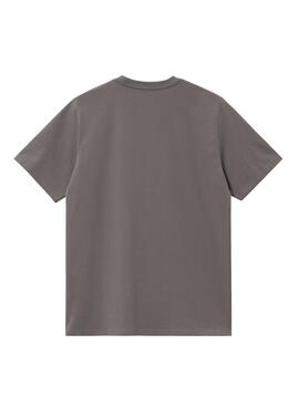 T-shirt Carhartt Script gris pour homme