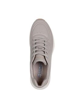 Chaussures Skechers Arch Bobs gris pour femme