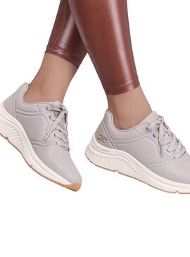 Chaussures Skechers Arch Bobs gris pour femme
