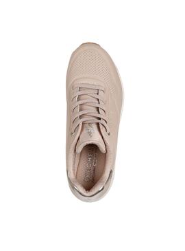 Chaussures Skechers Uno Shimmer rose pour femme