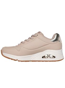 Chaussures Skechers Uno Shimmer rose pour femme