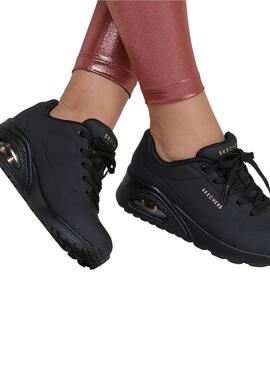 Chaussures Skechers Uno noir pour femmes