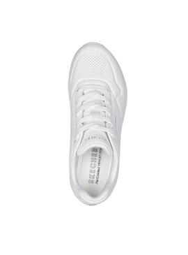 Chaussures Skechers Uno blanches pour femme
