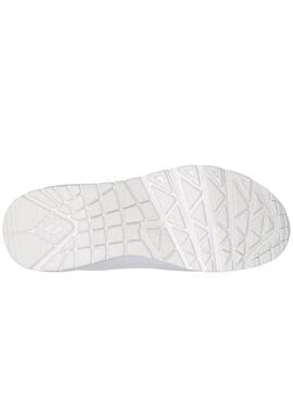 Chaussures Skechers Uno blanches pour femme