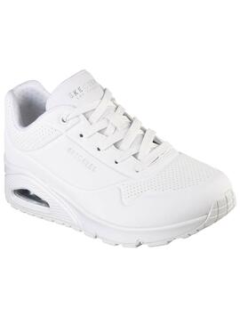 Chaussures Skechers Uno blanches pour femme