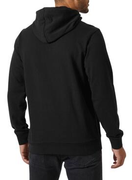 Sweat-shirt Helly Hansen logo noir pour homme.