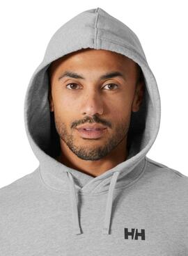 Sweat à capuche Helly Hansen Core Graphic gris pour homme